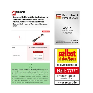 Suflanta de frunze Worx Nitro WG585E.9 - motor fara perii, 266 kmh, 3 viteze - Img 3