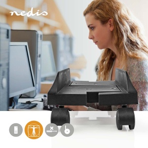 Suport birou NEDIS CSTD101BK, ajustabil, 14.5-24.2 cm, 20 kg, plasticmetal, negru - Img 2