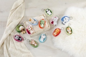 Suport chei NICI Sleeping Pets Fledermaus 8cm - Plus colorat, ideal pentru copii si adulti - Img 7