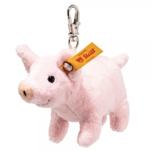 Suport Chei Steiff Porc Rosa 9cm, Plus, Cadou Ideal, Calitate Superioara