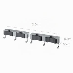 Suport de perete Metaltex Hang-up 4 pentru matura, 3 huse, set 2 bucati - Img 5