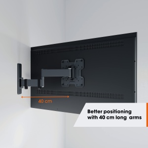 Suport de perete pentru televizor pivotant Vogel's Quick TVM 1245 pentru televizoare de 19-43 inchi, max. 15 kg, pivotare pana la 180deg, suport TV Full-Motion max. VESA 200x200, compatibilitate universala - Img 3