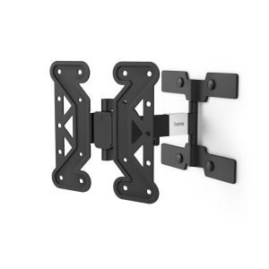 Suport de perete TV Hama pivotant, Tiltable, Slim (suport TV de 19-48 inch pentru televizoare de pana la 25 kg, max. VESA 200x200, 1 brat, suport extensibil incl. dibluri Fischer si sablon de gaurire) negru - Img 8