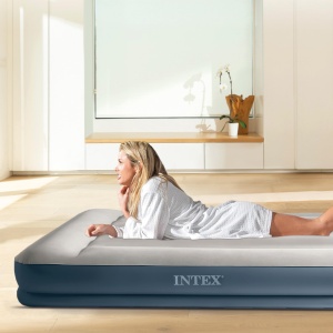 Suport de perna dubla Intex, pat pneumatic mediu-inalt cu Fiber-Tech RP, dimensiuni umflate: 99 cm x 191 cm x 30 cm (64116ND) - Img 4