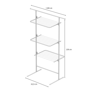 Suport de uscare Rorets Suport de uscare cu turn triplu pentru spatii de locuit mici L40 x l 65 x H 138 cm Design si calitate a celui mai puternic brand suedez - Img 8