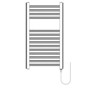 Suport electric pentru prosoape, 70 cm, 150 W, crom