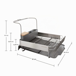 Suport extensibil pentru vase KitchenAid, 45 cm, gri antracit - Img 3