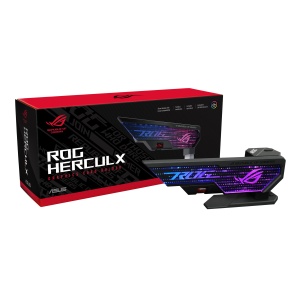 Suport Grafica ASUS ROG Herculx, Ajustabil 72-128mm, ARGB-Ready