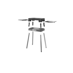Suport grill WMF Lono 0415890011 Cromargan NegruArgintiu cu rafturi pliabile - Img 5