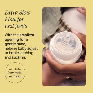 Suport pentru biberon Tommee Tippee Natural Start, 2 bucati, silicon moale, anti-colici - Img 3