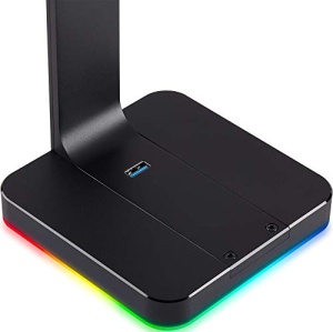 Suport pentru casti audio Corsair ST100 RGB, aluminiu, 2 porturi USB 3.1, negru - Img 16