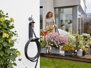 Suport pentru furtun de gradina Gardena Liano, capacitate 20 m, montare usoara, UV si antifrig - Img 5