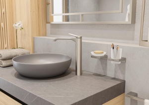 Suport pentru hartie igienica hansgrohe AddStoris 41771820, metal, nichel periat, 15,2 cm - Img 3