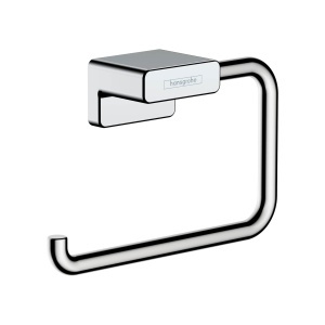 Suport pentru hartie igienica hansgrohe AddStoris, crom, montare pe perete, design modern