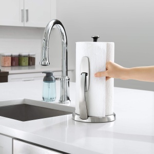 Suport pentru prosoape de hartie OXO Good Grips SimplyTear din otel inoxidabil - Img 7
