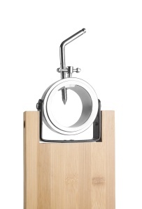 Suport pentru sunca IBILI Gastroteka, din bambus si otel inoxidabil, 48 x 17,5 cm - Img 3