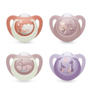 Suport pentru suzete NUK First Choice, 6-18 luni, ortodontic, 4 bucati