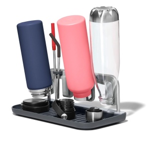 Suport pentru Uscat Sticle OXO Good Grips, Capacitate 8 Sticle, Design Compact