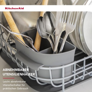 Suport pentru vase KitchenAid Compact, inox, capacitate 9 farfurii, 5 cesti - Img 5