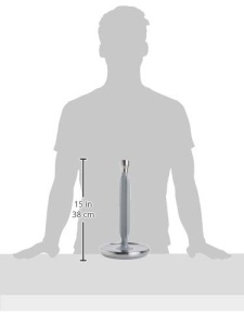 Suport prosop de hartie OXO Good Grips gri baza antiderapanta si design din inox - Img 8