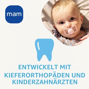 Suport suzeta MAM Supreme, Silicon, 2-6 luni, Roz mat, Auto-sterilizare - Img 4