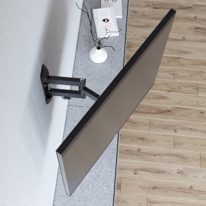 Suport TV Hama FULLMOTION Negru Schimbabil si Neigabil 19-46 inch VESA 200x200 - Img 3