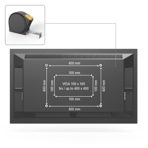 Suport TV Hama, negru, pentru televizoare 32-65 inch, inclinabil si rotativ, 35 kg - Img 7