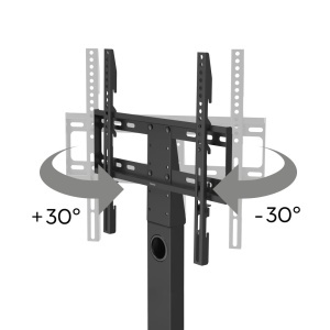 Suport TV Hama Suport pentru TV 32-55 pana la 30 kg Suport TV reglabil pe inaltime pivotant compatibil VESA Suport TV stabil negru - Img 4