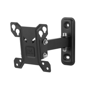 Suport TV pentru perete One for All WM2141, 13-27 inch, inclinabil si rotativ, negru