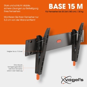 Suport TV Vogels Base 15M, neigabil, pentru televizoare 32-55 inch, 30 kg - Img 2