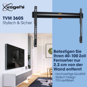Suport TV Vogels Comfort TVM 3605 Fix 40-100 inch 75 kg VESA 600x400 - Img 2