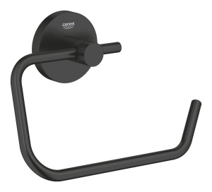 Suport WC pentru hartie GROHE Start, mat, negru, montare fara gaurire
