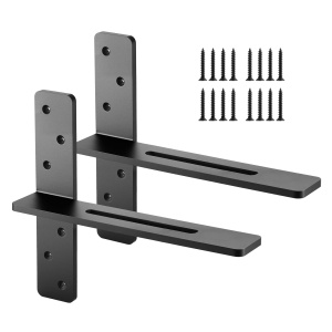 Suporturi pentru rafturi VEVOR FT-T-1412 otel rezistent capacitate 90 kg set 2 buc