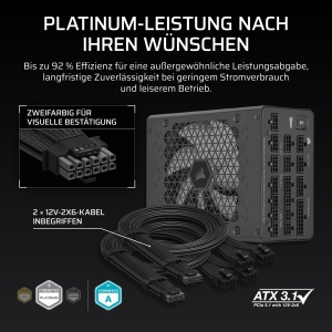 Sursa de alimentare CORSAIR HX1200i, 1200W, modulara, neagra - Img 4