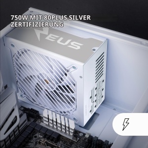 Surse de alimentare ATX Mars Gaming MPZE750SIM, 750W, 80 Plus Silver, Alb - Img 2