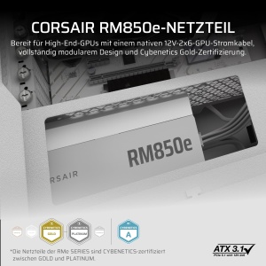 Surse de alimentare Corsair RM850e, 850W, modular, alb - Img 2