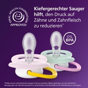 Suzeta Philips Avent Ultra Air SCF08024 BPA-Free 0-6 luni Set 2 bucati cu Sterilizator - Img 3