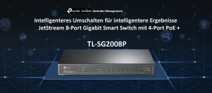 Switch TP-Link Omada SG2008P, 8-Port Gigabit Ethernet, 4 Porturi PoE, 62W - Img 4