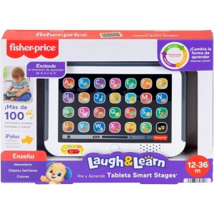Tableta interactiva Fisher-Price Laugh Learn Smart Stages, 28 butoane, invatare spaniola - Img 2