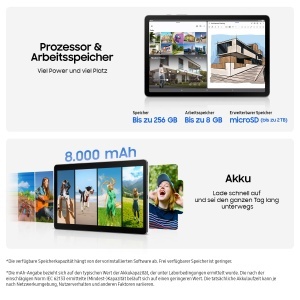 Tableta Samsung Galaxy Tab S10 Lite, 6 GB RAM, 128 GB, Display 10.9, S Pen, Gri - Img 4
