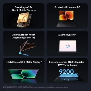 Tableta Xiaomi Pad 8, 11.2 inch, 8GB RAM, 256GB, Snapdragon 8s Gen 4, Gri - Img 2