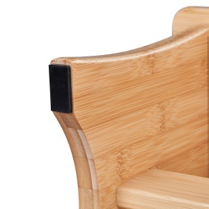 Taburet din bambus Relaxdays, 20.5 x 40 x 22 cm, rezistent la umiditate - Img 8