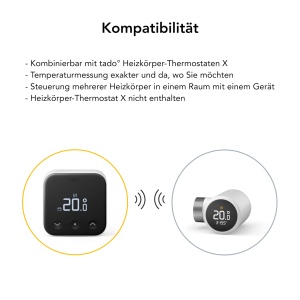 Tado Temperatursensor X Wireless Compatibil cu Termostate Inteligente Masurare Precisa a Temperaturii - Img 3