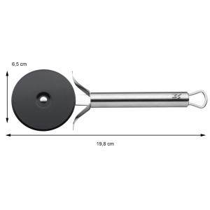 Taietor de pizza WMF Profi Plus 19,8 cm, roata de aluat acoperita, rola de pizza, taietor de pizza, otel inoxidabil Cromargan partial mat, poate fi spalat in masina de spalat vase - Img 3