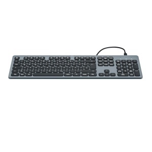 Tastatura cablata Hama CK-400, USB, iluminata, ergonomica, neagra