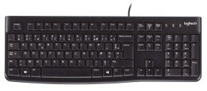 Tastatura cablata Logitech K120 pentru Windows si Linux, design ergonomic, rezistenta la stropire - Img 3