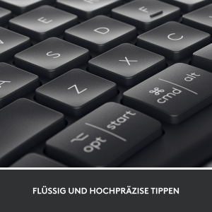 Tastatura ergonomica fara fir Logitech ERGO K860 - Tastatura divizata, suport pentru incheietura mainii, tastare naturala, rezistent la pete, conectivitate Bluetooth si USB, pentru Windows/Mac - Grafit - Img 9