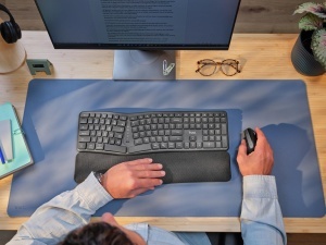 Tastatura ergonomica Trust Arvia, wireless, layout QWERTZ, suport pentru 3 dispozitive - Img 11