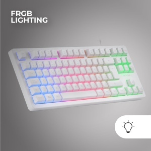 Tastatura Gaming Mars Gaming MK023, TKL, H-Mech, Iluminare RGB, Alb - Img 4