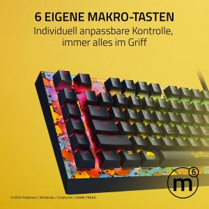 Tastatura Gaming Razer BlackWidow V4 X Pokemon Edition RGB Switch-uri Mecanice Green - Img 4